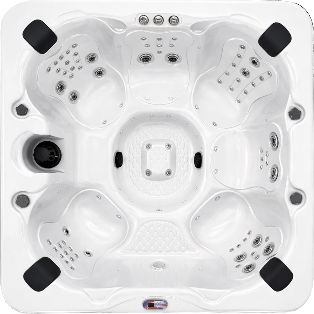 Hot Tubs, Spas, Portable Spas, for sale American Spas AMZ_756B-Top-White.png